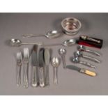 SIXTY SEVEN PIECE TABLE SERVICE OF DUBARRY PATTERN ELECTROPLATED CUTLERY FOR SIX PERSONS,