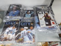 LARGE QUANTITY OF MANCHESTER CITY FOOTBALL PROGRAMMES  FROM 2008 TO 2019 IN GOOD CONDITION