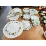 ROYAL DOULTON 'LARCHMONT' DINNER SERVICE AND A PARAGON TEA SERVICE