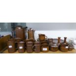 SELECTION OF WEDGWOOD 'PENNINE' OVEN TO TABLE COFFEE AND TEA WARES, MAINLY WITH CASTELLATED EMBOSSED