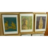 THREE SIGNED AND NUMBERED PRINTS 'MADONNA DES BISCHOFS' IMAD VON PANDERBORN (3)