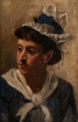 ANGLO/FRENCH SCHOOL (Late nineteenth century)OIL PAINTING ON CANVAS Female head and shoulders