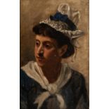 ANGLO/FRENCH SCHOOL (Late nineteenth century)OIL PAINTING ON CANVAS Female head and shoulders