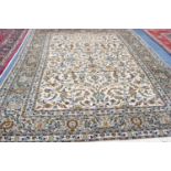 KASMAR PERSIAN CARPET with all-over Herati design on a beige field, the principal border moss