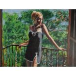 FABIAN PEREZ (b.1967) ARTIST SIGNED LIMITED EDITION COLOUR PRINT ?Sally at the Sun?, (8/95) with