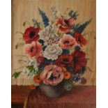 W. PALMER (twentieth century)OIL PAINTING ON CANVAS BOARD Flowers in a vase Signed lower right 19