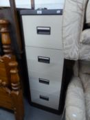 A MODERN FOUR DRAWER FILING CABINET