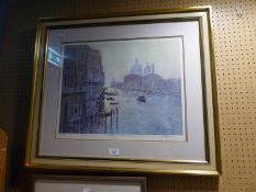 BOB RICHARDSON,ARTIST SIGNED LIMITED EDITION COLOUR PRINT'MORNING SUNLIGHT', VENICE, 287/50014 3/