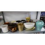 ROYAL DOULTON BOWLS, JARDINIERES, PLANTERS ETC... (11)