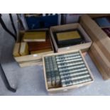 A GOOD SELECTION OF UNIFORM BOUND BOOKS, VARIOUS AUTHORS AND SUBJECTS (3 BOXES)