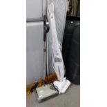 A G-TECH 'PROFESSIONAL' CARPET HOOVER AND CHARGER AND AN 'EASY HOME' STEAM MOP (2)