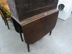 * A MAHOGANY DROP-LEAF DINING TABLE