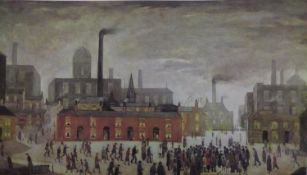 AFTER L.S. LOWRY FIVE COLOUR PRINTS ?An Accident? Unsigned, published by Magnus Prints 12? x