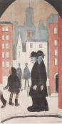 L. S. LOWRY (1880 - 1976) ARTIST SIGNED LIMITED EDITION COLOUR PRINT 'Two Brothers' An edition of