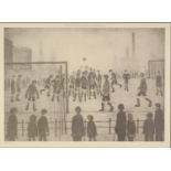 AFTER L.S. LOWRY LIMITED EDITION PRINT OF A PENCIL DRAWING ?The Football Match?, (540/1500),