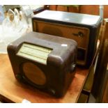 TWO VINTAGE BUSH RADIOS, models: DAC.90 and VHF 61, (2)