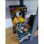 WESCO 'WALLACE AND GROMMIT TALKING ALARM CLOCK', BOXED, AND LIMITED EDITION  'GROMIT' TOY DOLL, IN