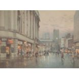 BOB RICHARDSON (B. 1938) ARTIST SIGNED LIMITED EDITION COLOUR PRINT St. Ann?s Square, Manchester, (