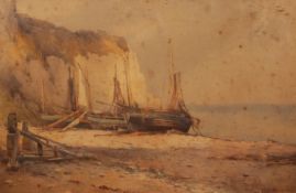 CHARLES WILLIAM ADDERTON (1866-1944) PAIR OF WATERCOLOUR DRAWINGS Coastal scenes Signed 13? x