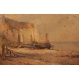 CHARLES WILLIAM ADDERTON (1866-1944) PAIR OF WATERCOLOUR DRAWINGS Coastal scenes Signed 13? x