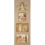 AFTER A. HAVERS and others, 4 VINTAGE CHROMOLITHOGRAPHS Two titled 'HMS Pinafore' and 'Iolanthe', in