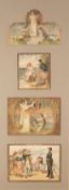 AFTER A. HAVERS and others, 4 VINTAGE CHROMOLITHOGRAPHS Two titled 'HMS Pinafore' and 'Iolanthe', in