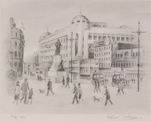 ARTHUR DELANEY (b.1927-1987) ARTIST SIGNED LIMITED EDITION PRINT OF A PENCIL DRAWING Piccadilly