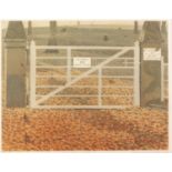 DEREK WILKINSON (1929-2001) ARTIST SIGNED LIMITED EDITION COLOUR ETCHING ?Park Gate, Autumn?,