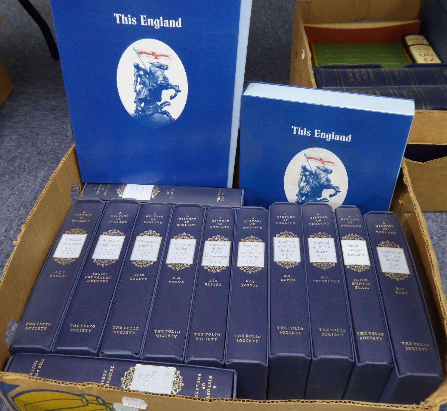 FOLIO SOCIETY. A HISTORY OF ENGLAND, 11 VOLUMES SET, (vol 1) Anglo Saxon England through to (vol 11)