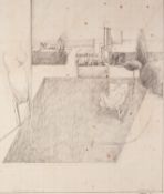 J. BARDSLEY (TWENTIETH CENTURY) THREE PENCIL DRAWINGS ?The fairway? (19)72, yellow paper ?Trafford