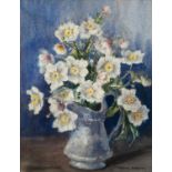MARION BROOM (1878-1962) WATERCOLOUR DRAWING Still-life, jug of flowers Signed 17 ½? x 13 ½? (4.44cm