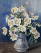 MARION BROOM (1878-1962) WATERCOLOUR DRAWING Still-life, jug of flowers Signed 17 ½? x 13 ½? (4.44cm