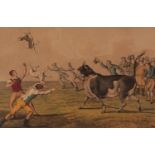 I CLARK AFTER H. ALKEN PAIR OF AQUATINTS ?Bull Baiting?, Published by T. Mclean, 1820 7 ½? x