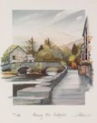 GEOFFREY COWTON SET OF FOUR ARTIST SIGNED LIMITED EDITION COLOUR PRINTS ?Morning Mist,