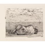 MICHAEL HARRISON (TWENTIETH CENTURY) TWO ARTIST SIGNED LIMITED EDITION ETCHINGS ?Nude V?, (20)02, (
