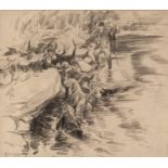 AFTER G. D. ARMOUR THREE PRINTS OF PENCIL DRAWINGS'Otter Hunting'; 'Carriage Driving' and 'A