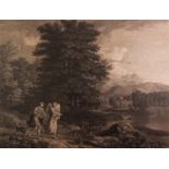 W.WOOLETT AND J. EMES AFTER GLAUBER AND G. LAIRESSE ENGRAVING ?Tobias and the Angel? 13? x 17? (33cm