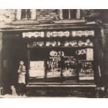 HAROLD RILEY (1934) ARTIST SIGNED LIMITED EDITION MONOCHROME LITHOGRAPH 'Green Grocer's Shop'