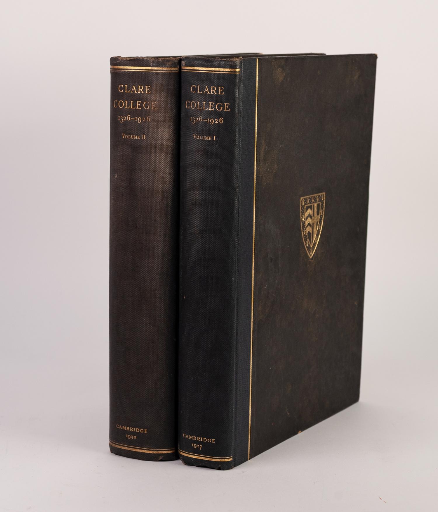 Mansfield D Forbes- Clare College 1326-1926 2 volumes, printed for the College at the University