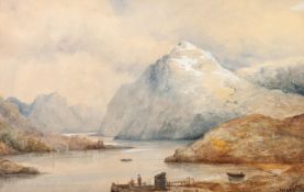 ALEX LEGGETT (late 19th Century) PAIR OF WATERCOLOURS Highland landscapes Both signed lower right,