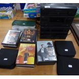 A JVC STACKING STEREO SYSTEM AND A SELECTION OF DVD's