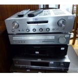 MARANTZ 'AMPLIFIER' PM4001 IN SILVER CASE, MARANTZ CD PLAYER CD 6006, IN BLACK CASE, YAMAHA AM/FM