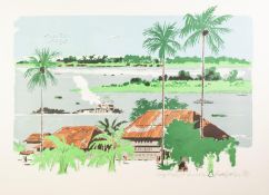 UNATTRIBUTED PAIR OF ARTIST SIGNED LIMITED EDITION COLOURED LITHOGRAPHS Congo River and Grand