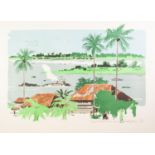 UNATTRIBUTED PAIR OF ARTIST SIGNED LIMITED EDITION COLOURED LITHOGRAPHS Congo River and Grand