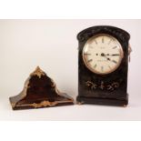 REGENCY DARK STAINED MAHOGANY CASED BRACKET CLOCK, SIGNED GRANT, FLEET ST, LONDON, the 8?