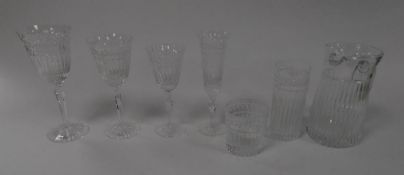 SEVENTY THREE PIECE PART SERVICE OF ?SENATOR? PATTERN STUART CRYSTAL DRINKING GLASSES, comprising: