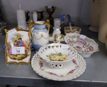 SPODE LATE 19TH CENTURY CHINA BLUE AND WHITE WILLOW PATTERN TEACUP, SAUCER AND SIDE PLATE;