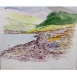 ROY WILSON (TWENTIETH/ TWENTY FIRST CENTURY) TWO WATERCOLOURS Seascape Riverscape Both signed