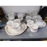 PARAGON ?BELINDA? CHINA TEA SERVICE FOR SIX PERSONS, 21 PIECES AND ROYAL ADDERLEY ?ADELPHI? CHINA