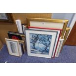 A SELECTION OF VARIOUS PRINTS, FRAMED AND GLAZED